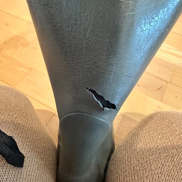 Hunter Boots Moss Green Shiney Size 6 - Picture 7 of 11